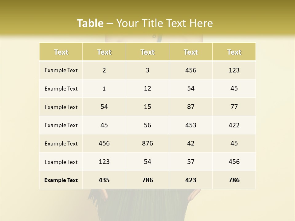 Person Brunette Fashionable PowerPoint Template