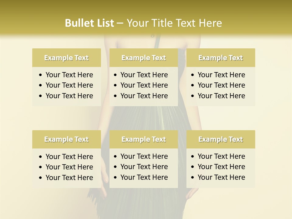 Person Brunette Fashionable PowerPoint Template