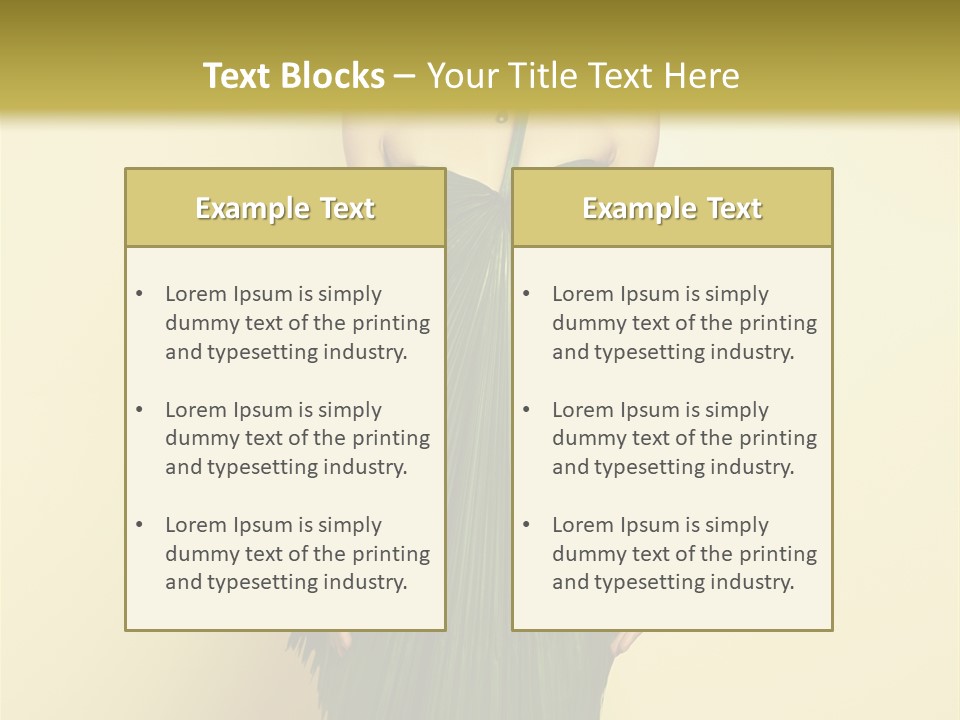 Person Brunette Fashionable PowerPoint Template