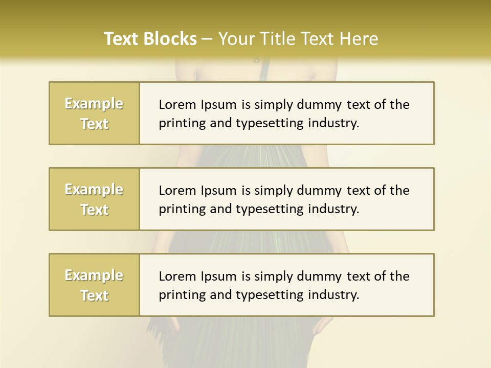 Person Brunette Fashionable PowerPoint Template