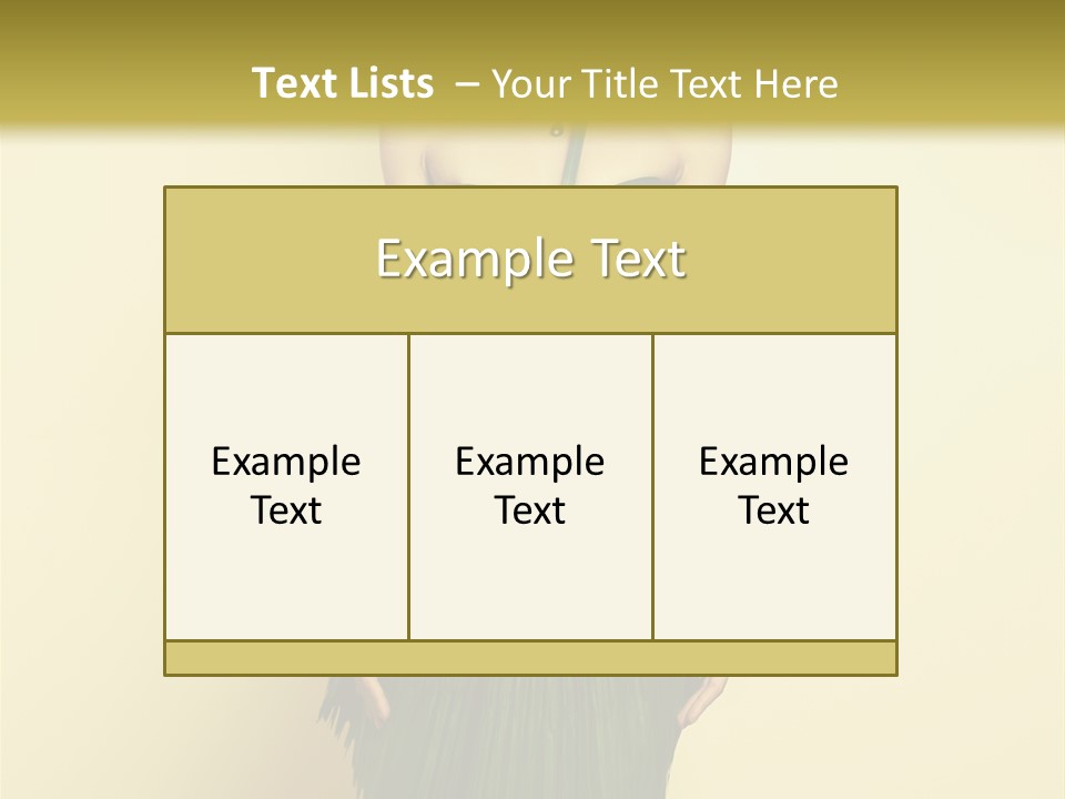 Person Brunette Fashionable PowerPoint Template