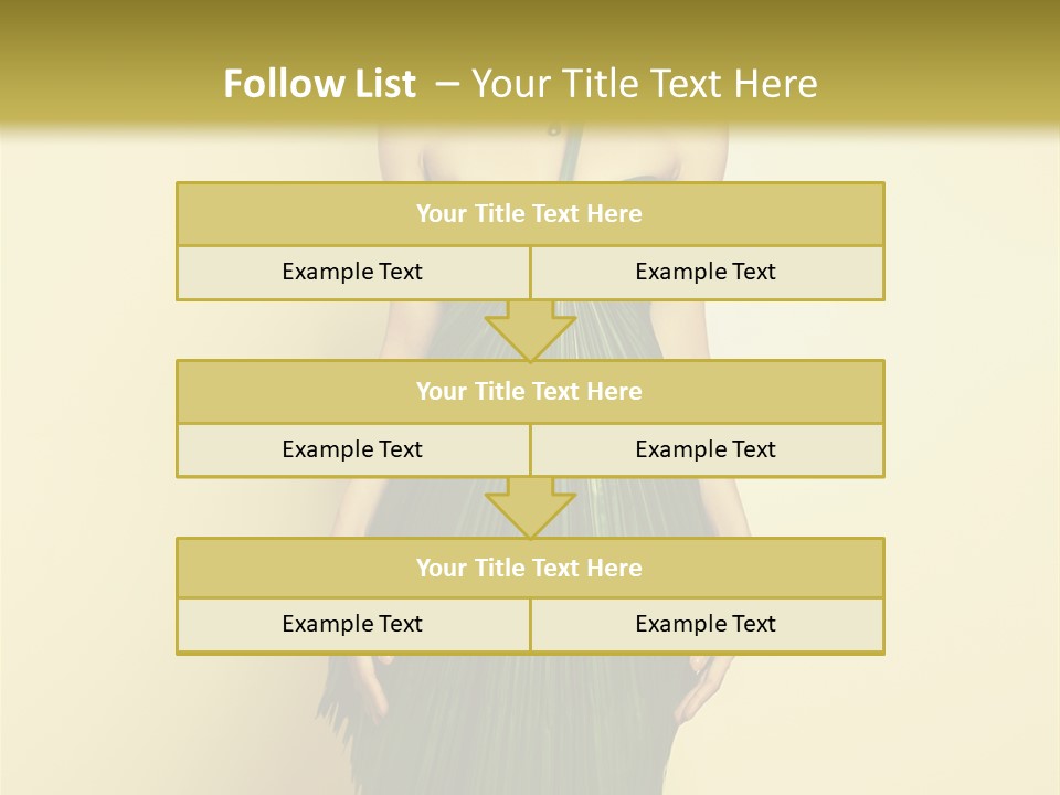 Person Brunette Fashionable PowerPoint Template