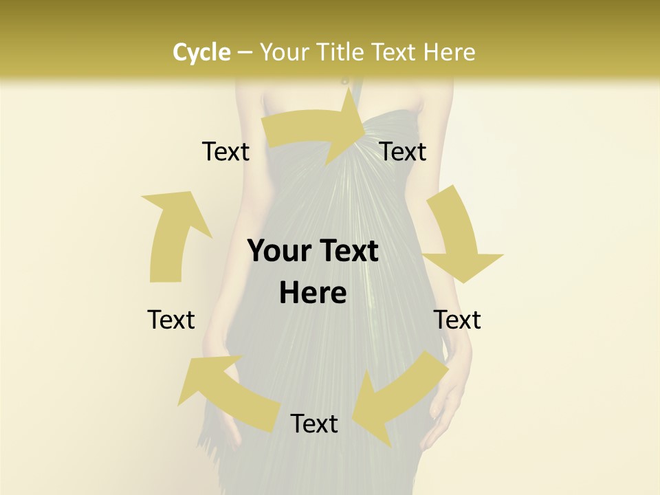 Person Brunette Fashionable PowerPoint Template