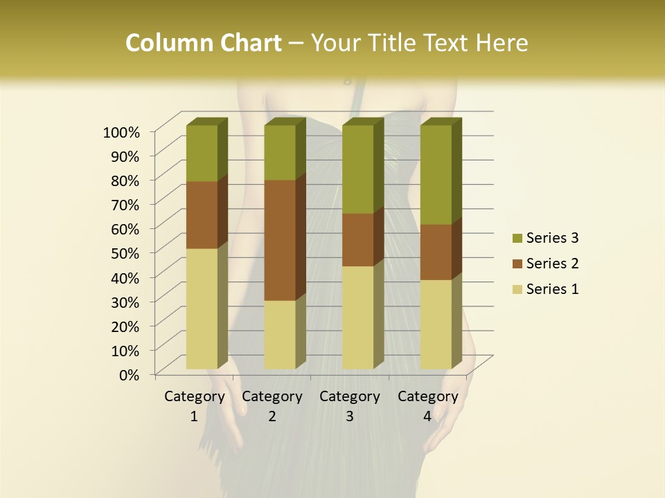 Person Brunette Fashionable PowerPoint Template