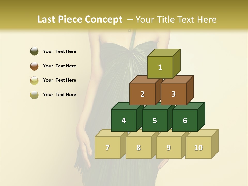 Person Brunette Fashionable PowerPoint Template