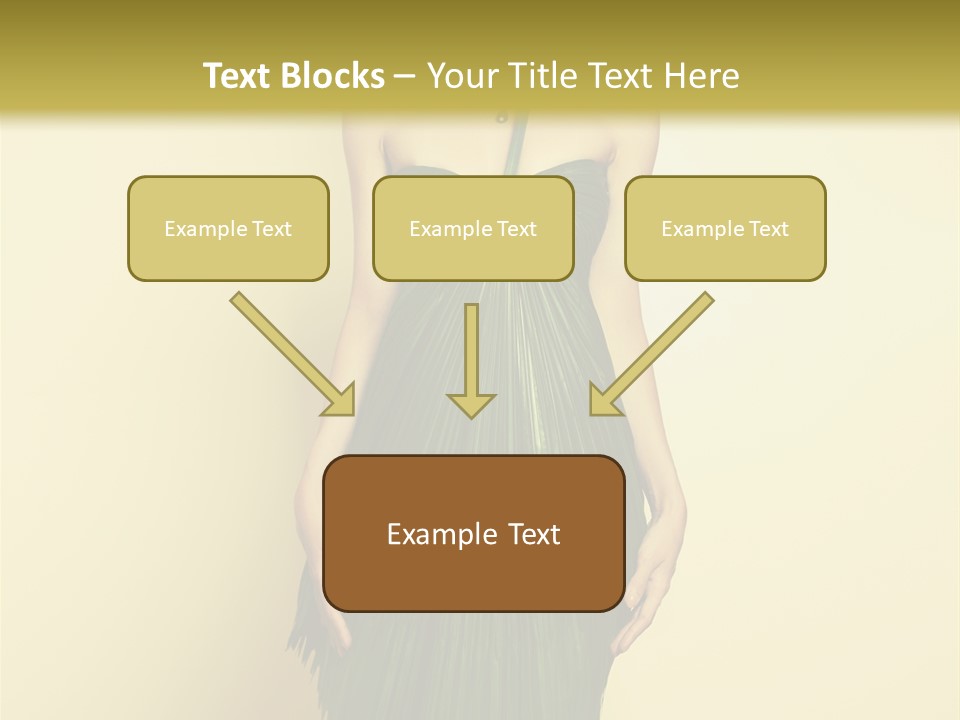 Person Brunette Fashionable PowerPoint Template