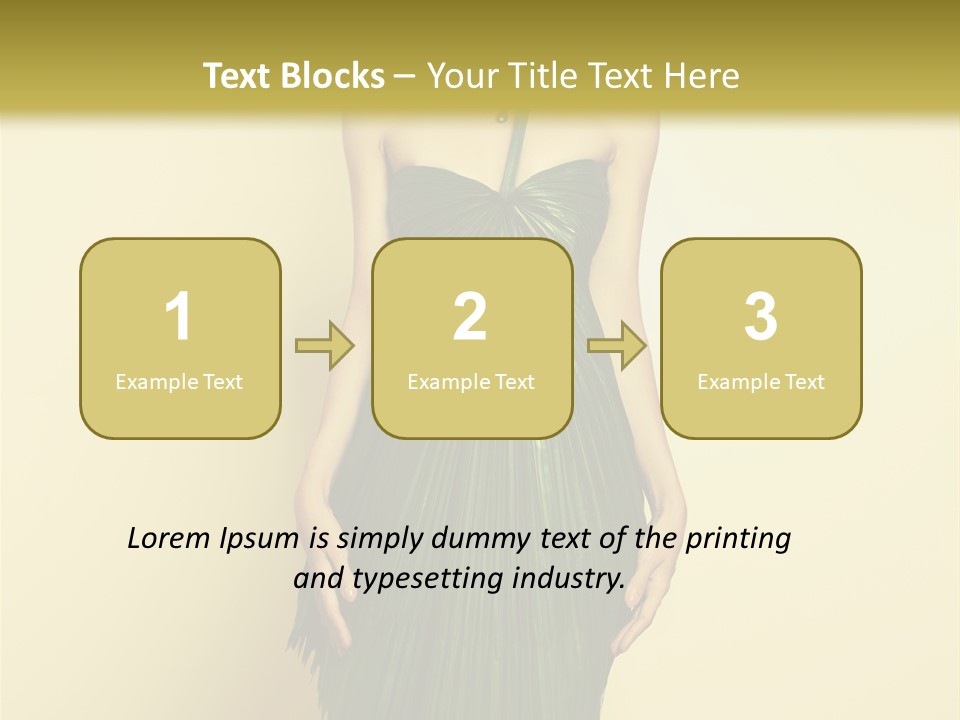 Person Brunette Fashionable PowerPoint Template