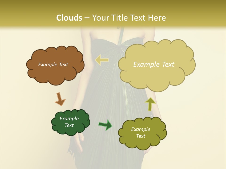 Person Brunette Fashionable PowerPoint Template