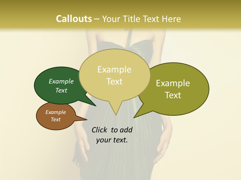 Person Brunette Fashionable PowerPoint Template