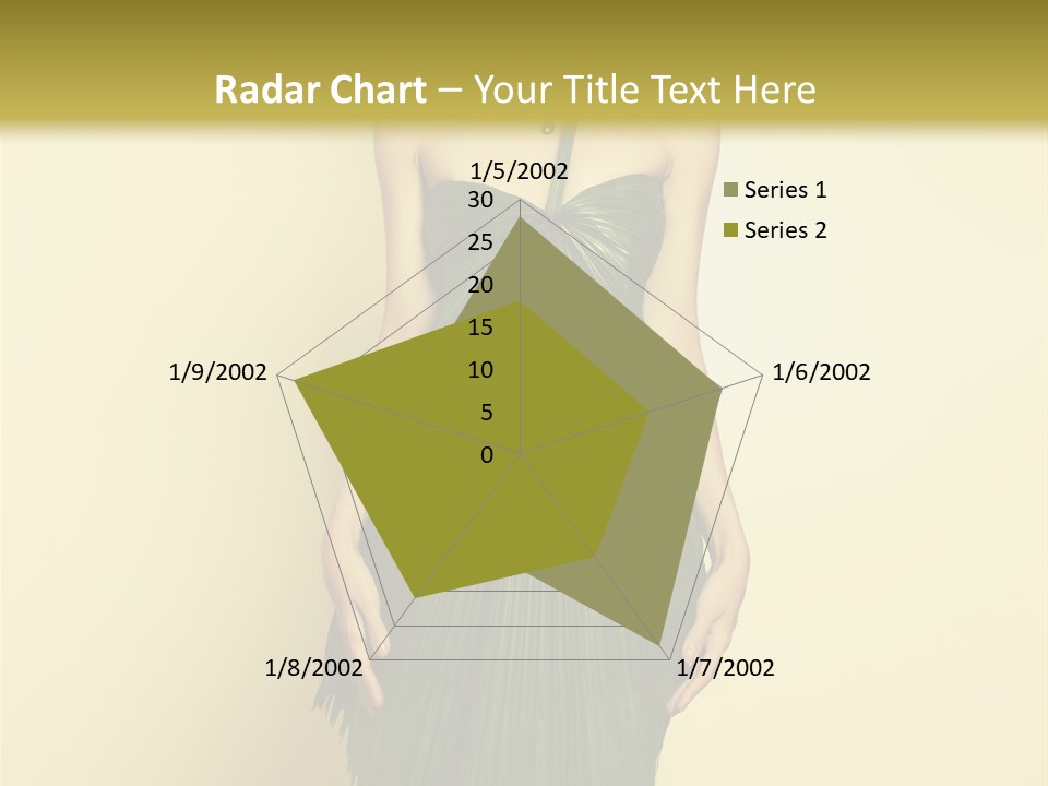 Person Brunette Fashionable PowerPoint Template