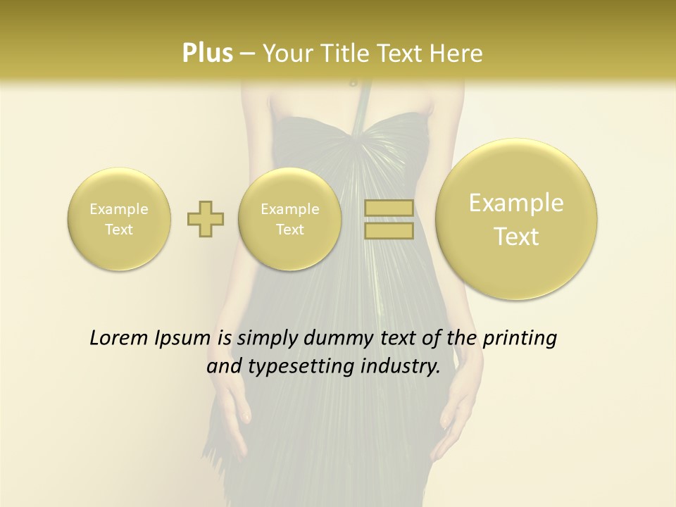 Person Brunette Fashionable PowerPoint Template