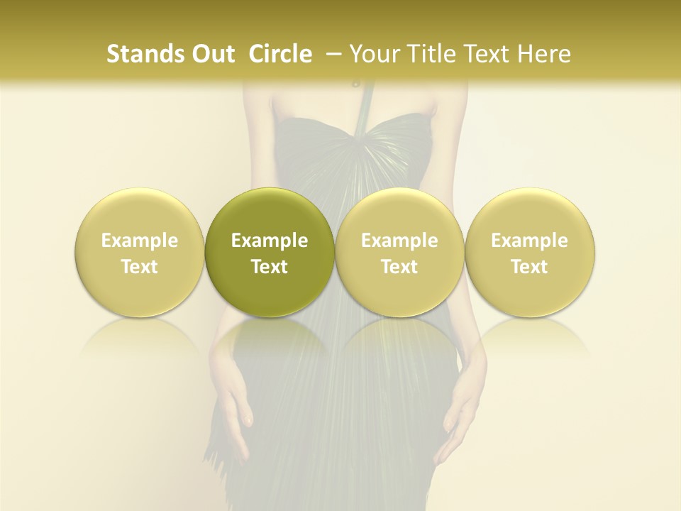 Person Brunette Fashionable PowerPoint Template