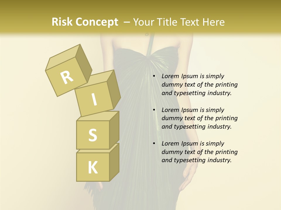 Person Brunette Fashionable PowerPoint Template