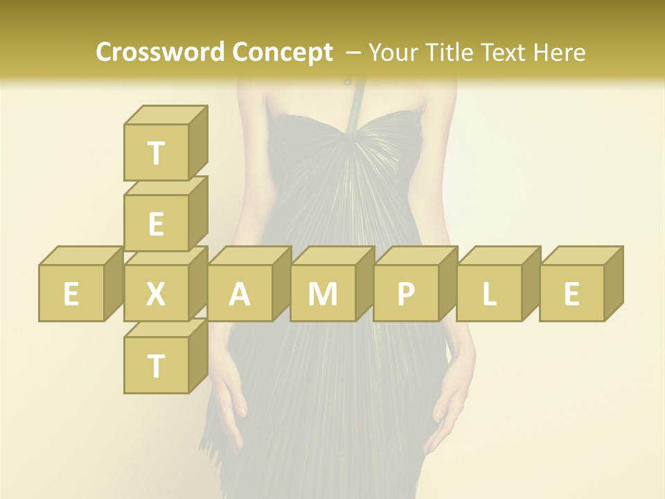 Person Brunette Fashionable PowerPoint Template