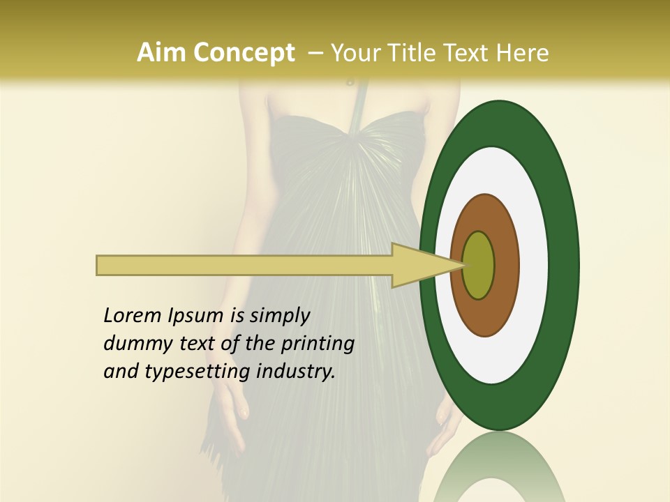 Person Brunette Fashionable PowerPoint Template