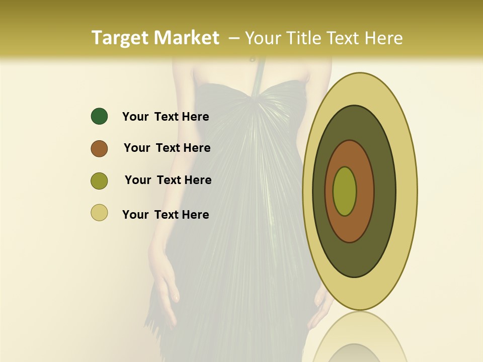 Person Brunette Fashionable PowerPoint Template