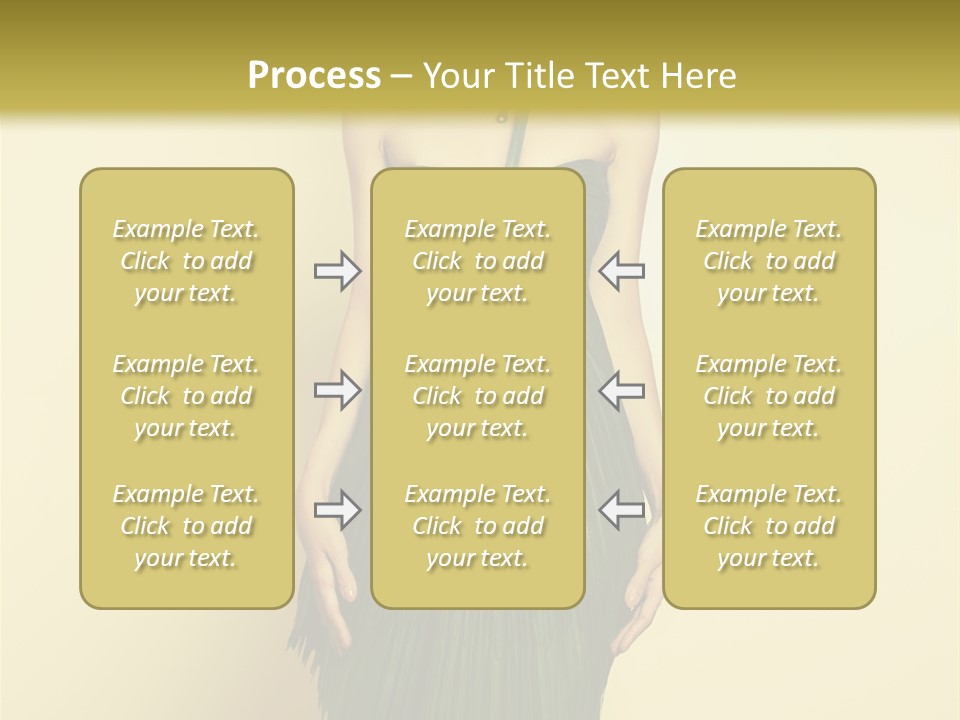 Person Brunette Fashionable PowerPoint Template