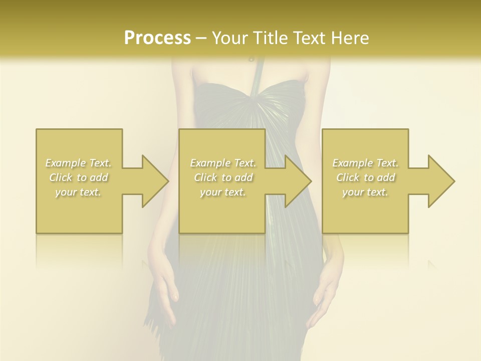 Person Brunette Fashionable PowerPoint Template