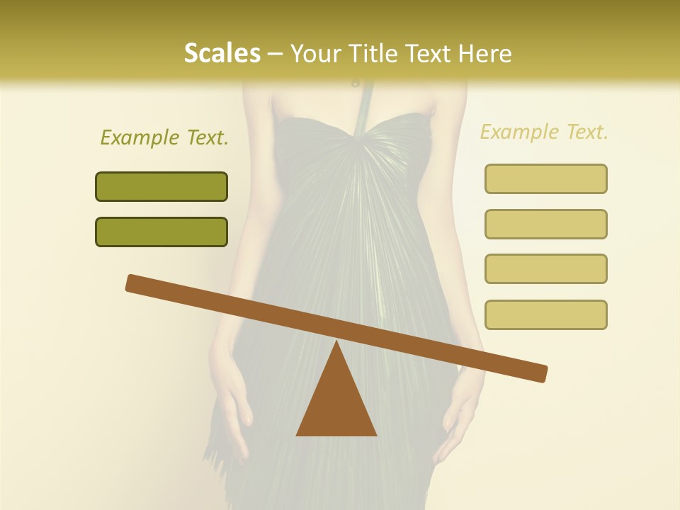 Person Brunette Fashionable PowerPoint Template