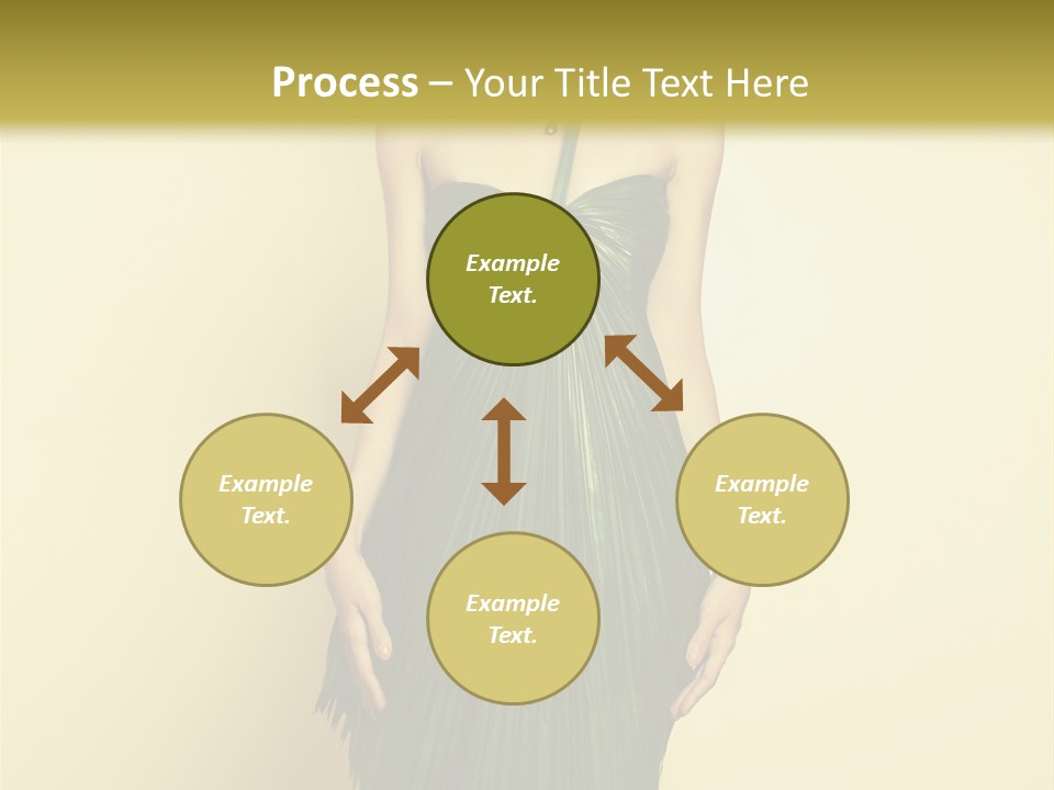 Person Brunette Fashionable PowerPoint Template