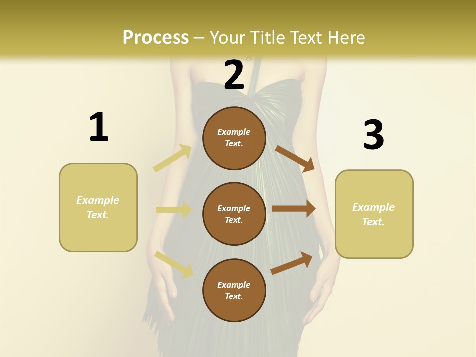 Person Brunette Fashionable PowerPoint Template