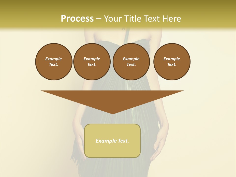 Person Brunette Fashionable PowerPoint Template