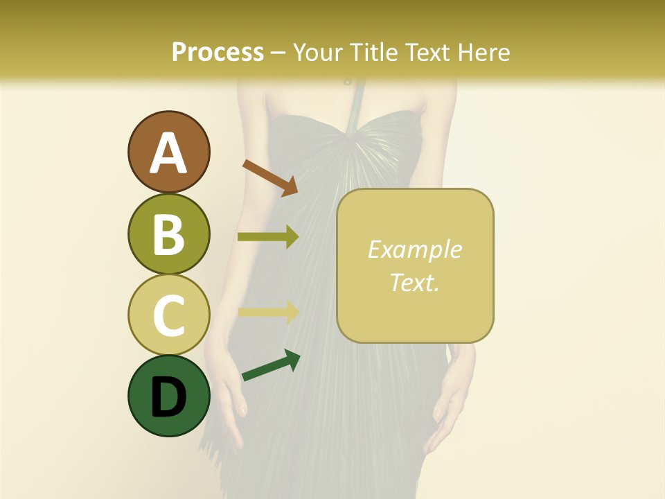 Person Brunette Fashionable PowerPoint Template