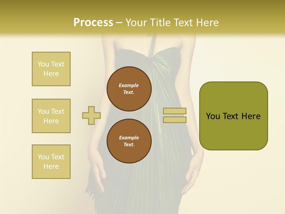 Person Brunette Fashionable PowerPoint Template