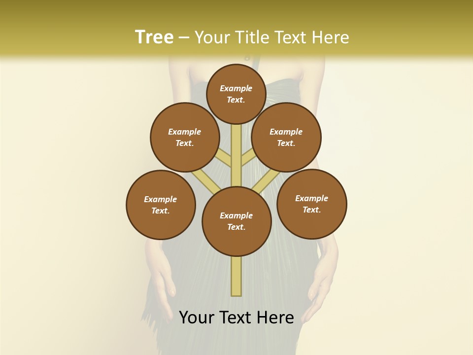 Person Brunette Fashionable PowerPoint Template