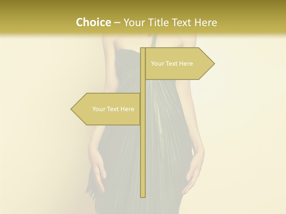 Person Brunette Fashionable PowerPoint Template