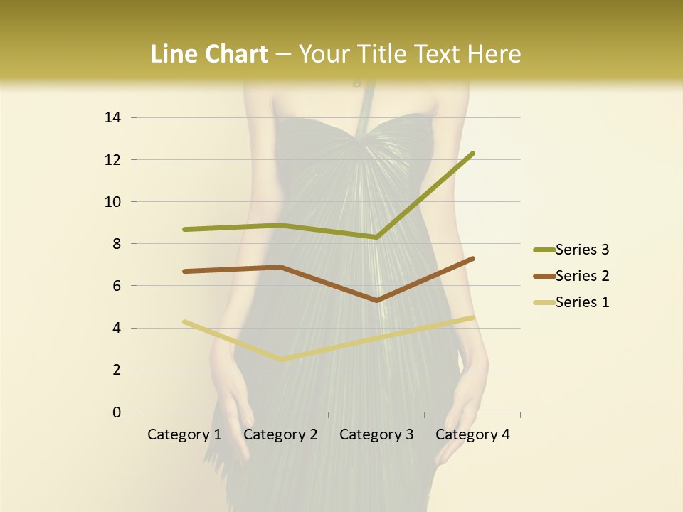 Person Brunette Fashionable PowerPoint Template