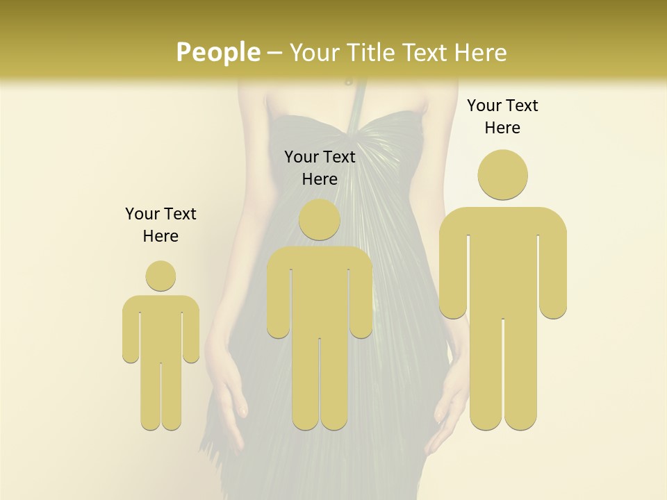 Person Brunette Fashionable PowerPoint Template