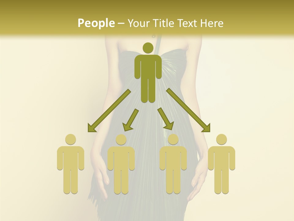 Person Brunette Fashionable PowerPoint Template