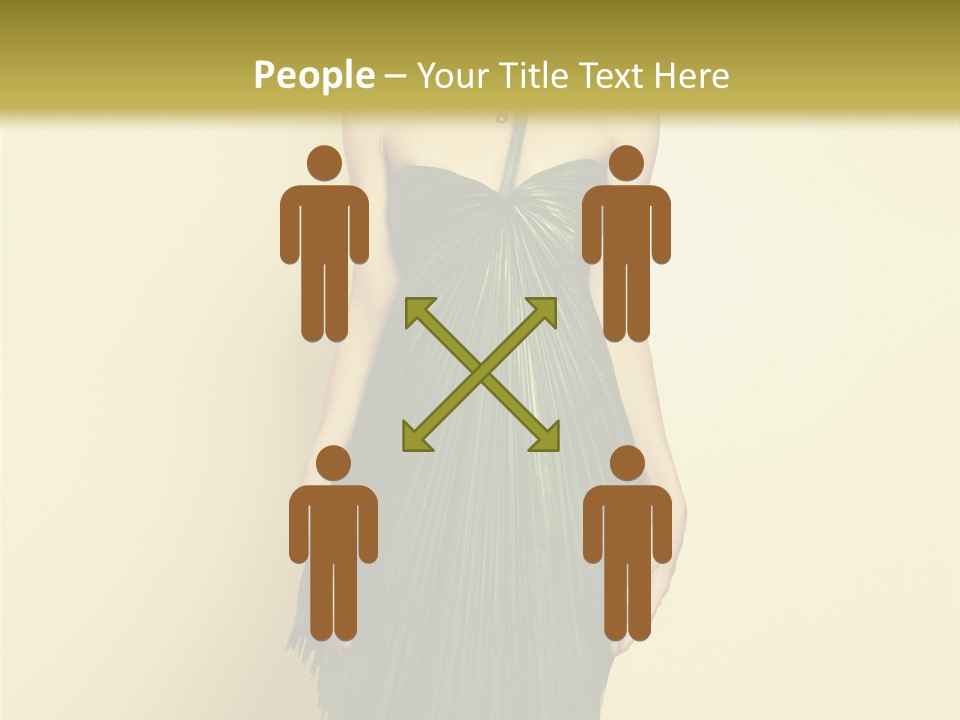 Person Brunette Fashionable PowerPoint Template