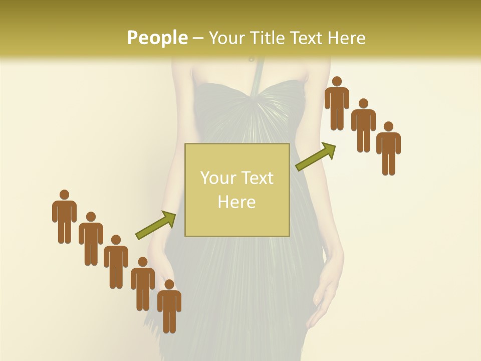 Person Brunette Fashionable PowerPoint Template