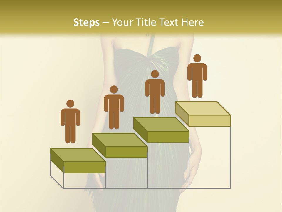 Person Brunette Fashionable PowerPoint Template