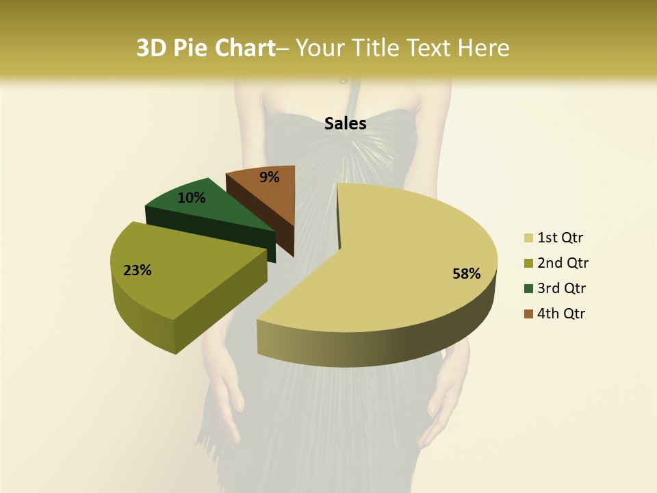 Person Brunette Fashionable PowerPoint Template