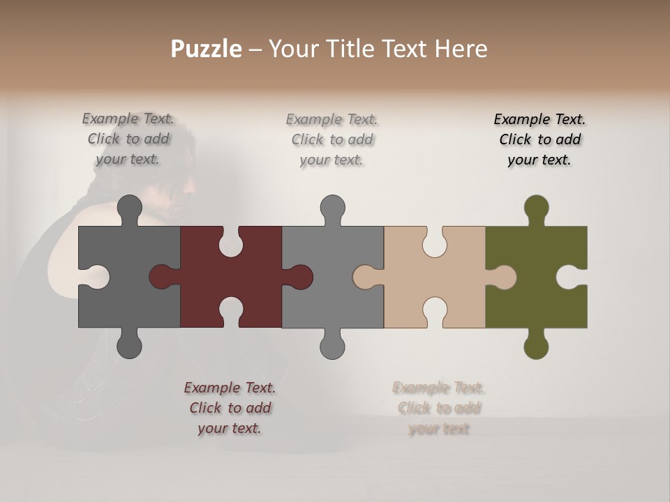 Feelings Depressed Portrait PowerPoint Template