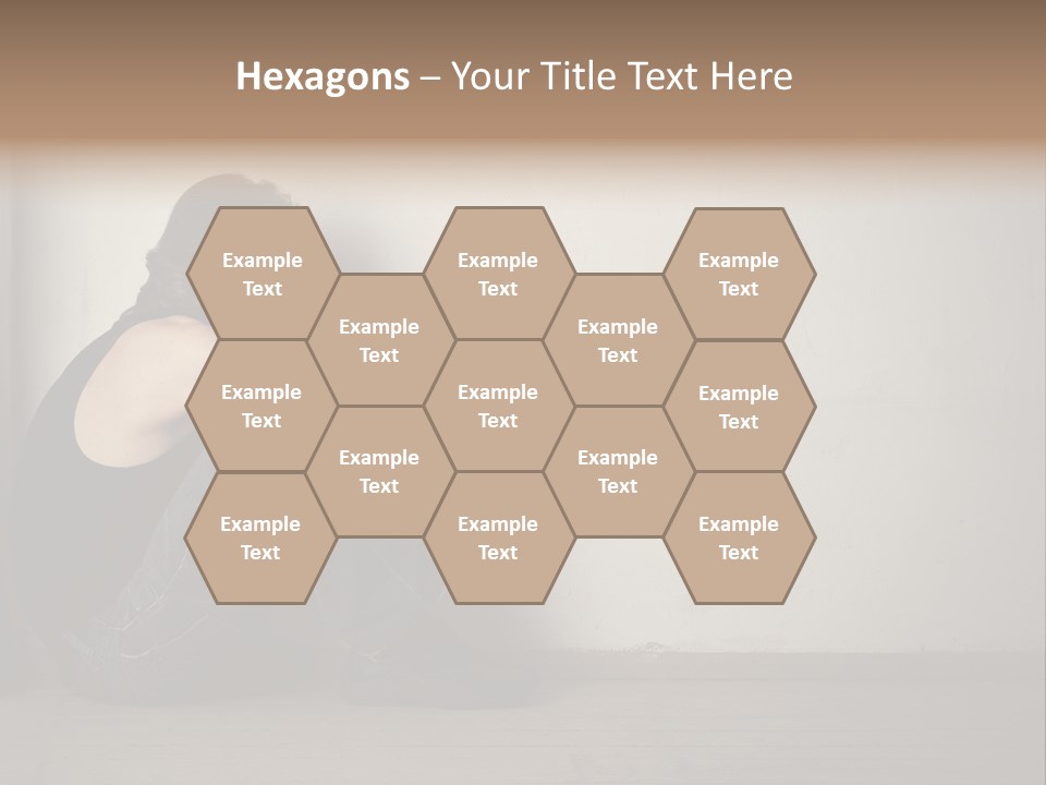 Feelings Depressed Portrait PowerPoint Template