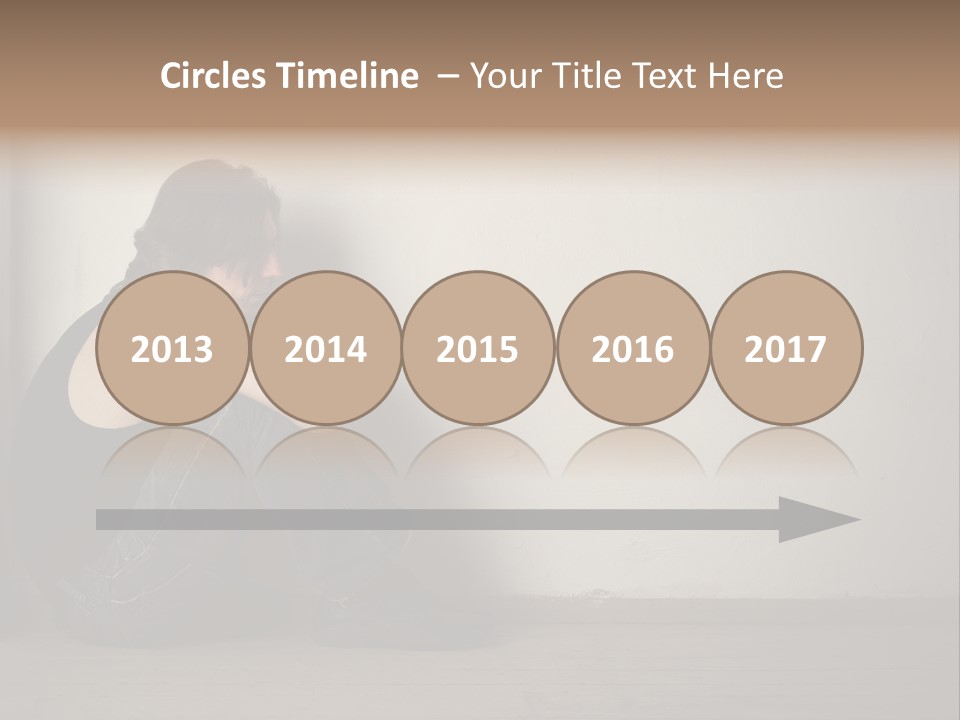 Feelings Depressed Portrait PowerPoint Template