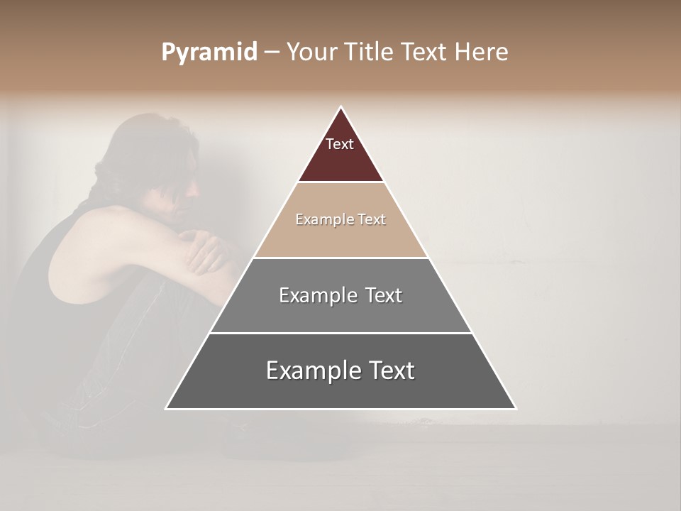 Feelings Depressed Portrait PowerPoint Template