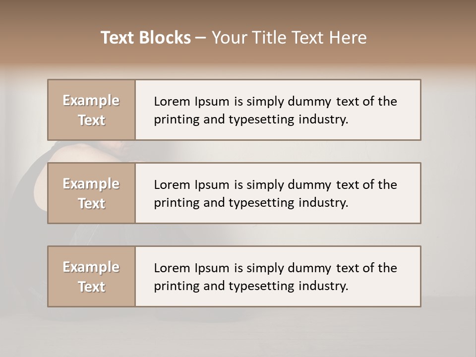Feelings Depressed Portrait PowerPoint Template