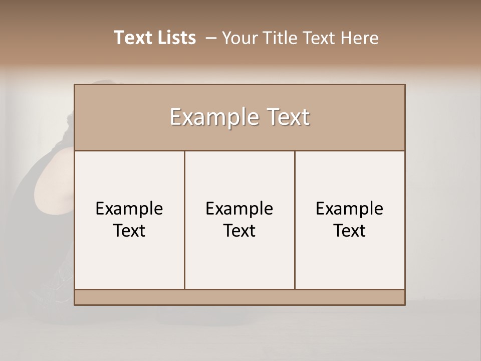 Feelings Depressed Portrait PowerPoint Template