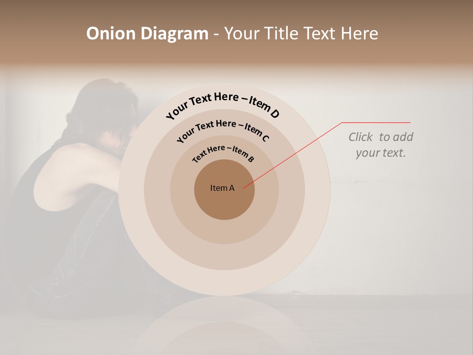 Feelings Depressed Portrait PowerPoint Template
