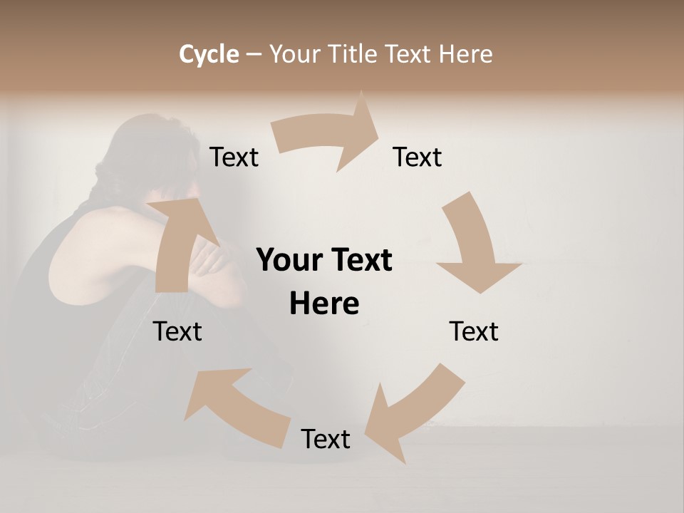 Feelings Depressed Portrait PowerPoint Template
