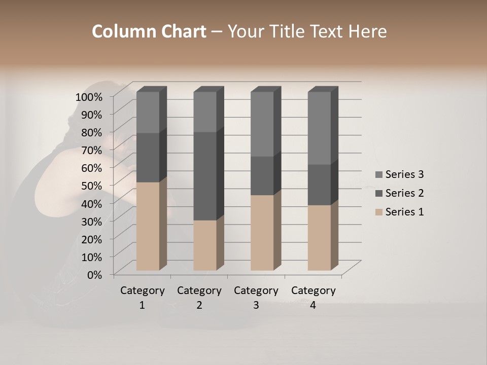 Feelings Depressed Portrait PowerPoint Template