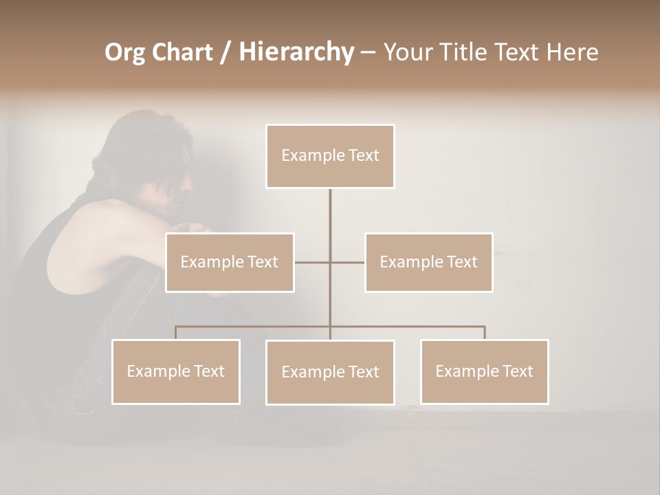 Feelings Depressed Portrait PowerPoint Template