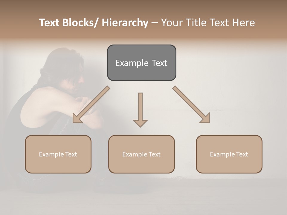 Feelings Depressed Portrait PowerPoint Template