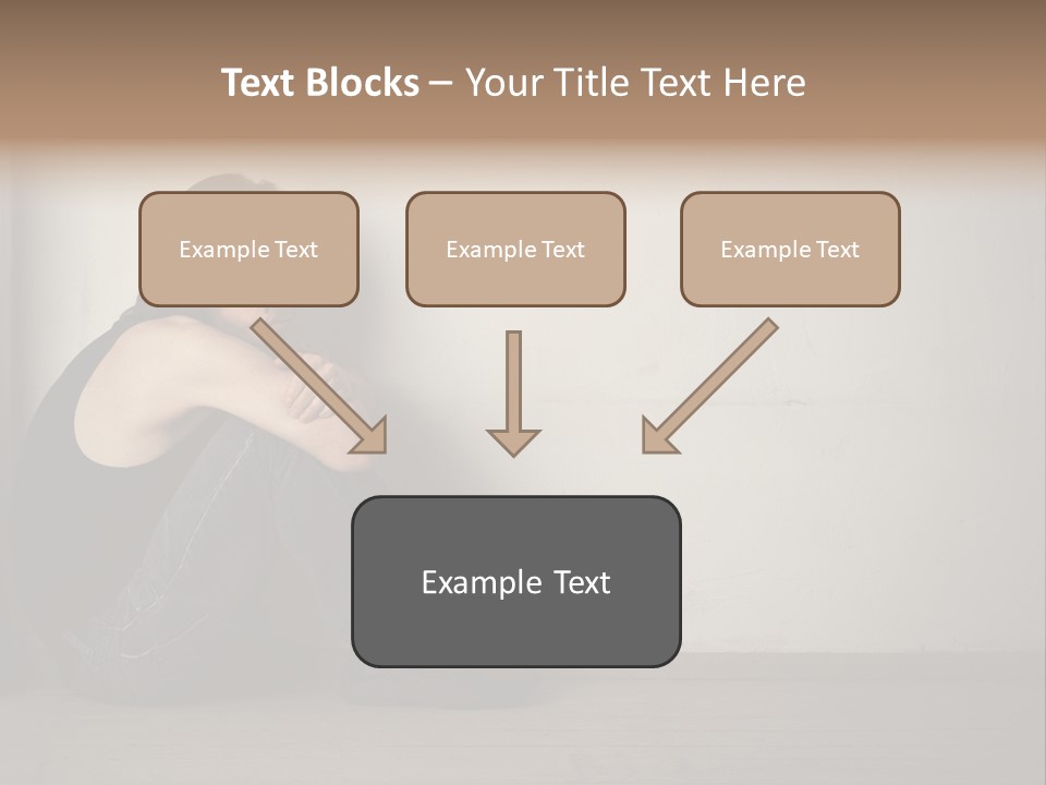 Feelings Depressed Portrait PowerPoint Template
