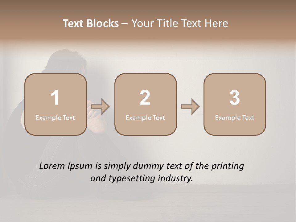 Feelings Depressed Portrait PowerPoint Template